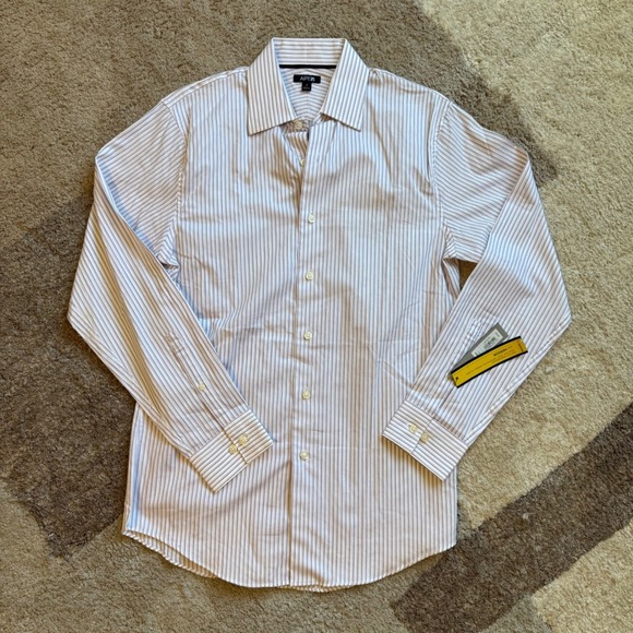Apt. 9 Tops - Apt. 9‎ Modern Fit Striped Button Down Shirt Purple White 100% Cotton Small NEW
